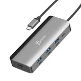 J5Create JCD362 Flexible Ports USB-C 4K144 HDMI Hub - Slim 8 in 1