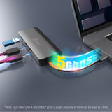 J5Create JCD362 Flexible Ports USB-C 4K144 HDMI Hub - Slim 8 in 1