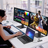 J5Create JCD367 Flexible Ports USB-C Dual 4K60 HDMI Hub - Pro 12-in-1