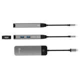 J5Create JCD3002 USB-C 7-in-1 4K Multi-Port Hub with Screen-Off Control (PD)
