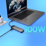 J5Create JCD3002 USB-C 7-in-1 4K Multi-Port Hub with Screen-Off Control (PD)
