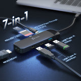 J5Create JCD3006 USB-C 7-in-1 4K Multi-Port Hub (PD)