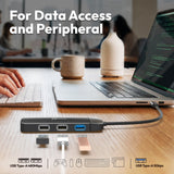 J5Create JCD3006 USB-C 7-in-1 4K Multi-Port Hub (PD)