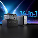 J5Create JCDP4140 Dual 4K Powerbase Docking Station with Cable Management