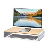 J5Create JCT425 Wood Monitor Stand with Docking Station