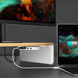 J5Create JCT425 Wood Monitor Stand with Docking Station