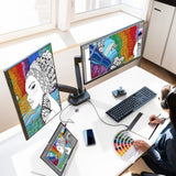J5Create JTSA302 Ergonomic Dual-Monitor Mount with Docking Station