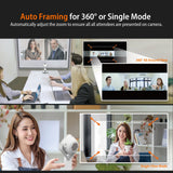 J5Create JVU368 360° AI-Powered Webcam with Speakerphone