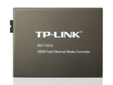 TP-Link Omada 10/100 Mbps Single-Mode SC WDM Media Converter with Link Fault Pass-Through (MC112CS) - product view 2