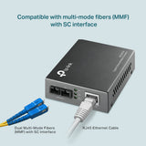 TP-Link Omada MC200CM Gigabit Multi-Mode Media Converter port detail