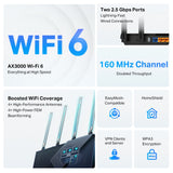 TP-Link Archer AX55 Pro AX3000 Multi-Gigabit Wi-Fi 6 Router — product view 4