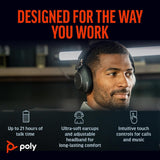 HP Poly Voyager Surround 80 MS Stereo Wireless BT Headset