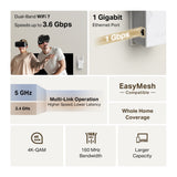TP-Link RE225BE BE3600 Dual-Band Wi-Fi 7 Range Extender — product view 4