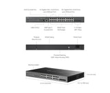 TP-Link Omada 24-Port Gigabit Stackable Lite L3 Managed PoE++ Switch with 4× 10G Slots (SG5428XMPP) - product view 6