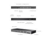 TP-Link Omada 24-Port Gigabit Stackable Lite L3 Managed Switch with 4× 10G Slots (SG5428X) - product view 6