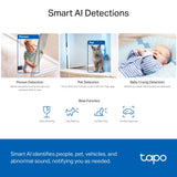TP-Link TC74 Pan/Tilt AI Home Security Wi-Fi Camera — product view 7