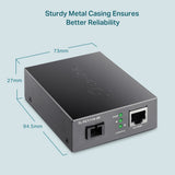 TP-Link Omada 10/100 Mbps WDM Media Converter 20 km, 1550 nm TX / 1310 nm RX (TL-FC111A-20) - product view 2