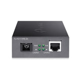 TP-Link Omada 10/100 Mbps WDM Media Converter with 1-Port PoE, 20 km (TL-FC111PB-20) - product view 3