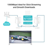 TP-Link TL-PA7017 KIT AV1000 Gigabit Powerline Starter Kit — product view 4