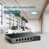 TP-Link TL-SF1006P desktop PoE+ switch mode switch detail