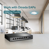 TP-Link Omada TL-SG1008P PoE+ ports detail