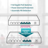TP-Link Omada TL-SG1008P fanless metal chassis