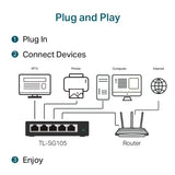 TP-Link TL-SG105 steel housing