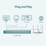 TP-Link TL-SG116E desktop placement