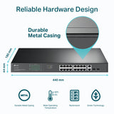 TP-Link Omada TL-SG1218MP 1U rackmount hardware design