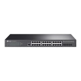 TP-Link JetStream TL-SG3428X-UPS 24-Port Gigabit L2+ Managed Switch front view