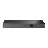 TP-Link JetStream TL-SL2428P rear panel and port detail