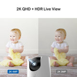 TP-Link Tapo 2K QHD Starlight Pan/Tilt AI Home Security Wi-Fi Camera (Tapo C225) - product view 2