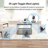 TP-Link Tapo 2K QHD Starlight Pan/Tilt AI Home Security Wi-Fi Camera (Tapo C225) - product view 6