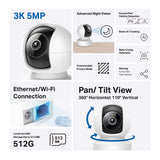 TP-Link Tapo C232 Pan/Tilt AI Home Security Wi-Fi Camera — product view 4