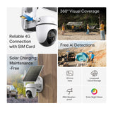 TP-Link Tapo C615G KIT Solar-Powered Pan/Tilt 4G LTE Security Camera Kit — product view 2