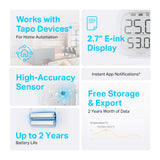 TP-Link Tapo T315 Smart Temperature & Humidity Monitor — product view 3