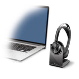 HP Poly Voyager Focus 2 MS Teams Headset + USB-C/A with Charging Stand