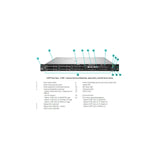 HPE ProLiant DL360 Gen10 Plus 1U rack server - 8 SFF front view