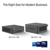 ASUS NUC 15 PRO Intel U7 - 255H/ 16GB/ 1TB/ Win 11 Pro