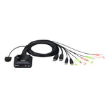 ATEN CS22DP 2-port USB DisplayPort cable KVM switch