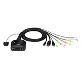 ATEN CS52DP 2-port USB-C DisplayPort hybrid cable KVM switch