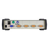 ATEN CS84U 4-port PS/2-USB VGA KVM switch rear panel ports