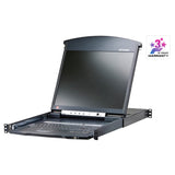 ATEN KL1516Ai dual rail LCD KVM over IP switch with console open