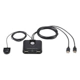 ATEN US224 2 x 4 USB 2.0 peripheral sharing switch with remote port selector