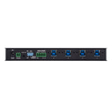 ATEN US3344i 4 x 4 USB 3.2 Gen 1 industrial sharing switch rear panel ports