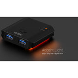 ATEN US4322 USB 3.2 sharing switch with accent lighting
