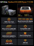 GMKtec NucBox K12 mini PC chassis design