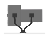 BenQ BDH01 Dual Monitor Arm 17"-35" 20kg Gas Spring Ergo Arm (Black)