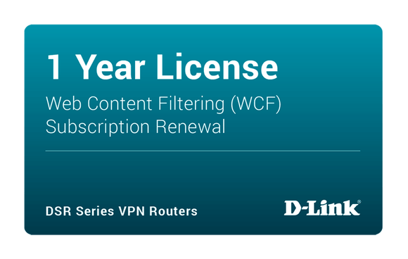 D - Link DSR - 1000AC Dynamic Web Content Filtering License 12 - months (DSR - 1000AC - WCF - 12 - LIC) - SourceIT