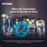 D - Link Wireless N300 4G Dual SIM LTE Router
